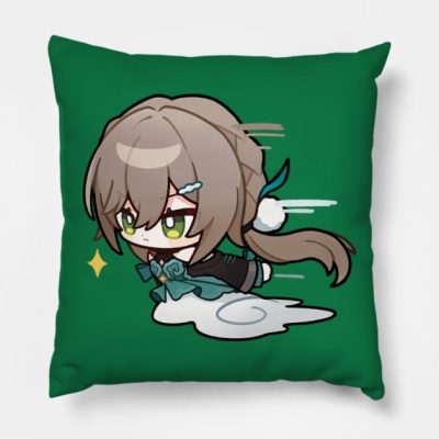 Honkai Star Rail Chibi Qingque Throw Pillow Official Honkai: Star Rail Merch