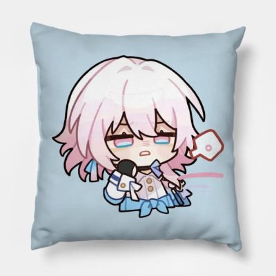 Honkai Star Rail Chibi March 7Th Throw Pillow Official Honkai: Star Rail Merch