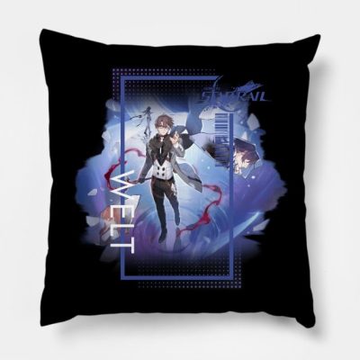 Honkai Star Rail Welt Character Portrait Throw Pillow Official Honkai: Star Rail Merch
