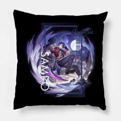 Honkai Star Rail Sampo Character Portrait Throw Pillow Official Honkai: Star Rail Merch