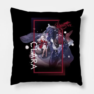 Honkai Star Rail Clara Character Portrait Throw Pillow Official Honkai: Star Rail Merch