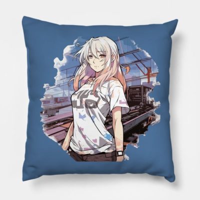 Honkai Star Rail Rpg Anime March 7Th Fan Art Throw Pillow Official Honkai: Star Rail Merch