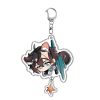 Anime Honkai Star Rail Keychain Cartoon Himeko Herta Himeko Clara Q Version Print Acrylic Pendants Keyring 3 - Honkai: Star Rail Store