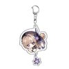 Anime Honkai Star Rail Keychain Cartoon Himeko Herta Himeko Clara Q Version Print Acrylic Pendants Keyring 4 - Honkai: Star Rail Store