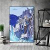 Honkai Star Rail Classic Anime Poster Fancy Wall Sticker For Living Room Bar Decoration Nordic Home 2 - Honkai: Star Rail Store