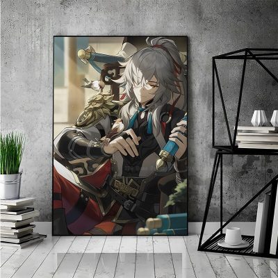 Honkai Star Rail Classic Anime Poster Fancy Wall Sticker For Living Room Bar Decoration Nordic Home 6 - Honkai: Star Rail Store