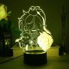 Honkai Star Rail Night Light 3D LED Night Light Jingyuan Bailu March 7 Creative Table Lamp - Honkai: Star Rail Store