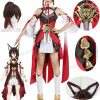 Honkai Star Rail Tingyun Cosplay Costume Wig Hair Honkai Ting Yun Cosplay Tail Ears Full Set - Honkai: Star Rail Store