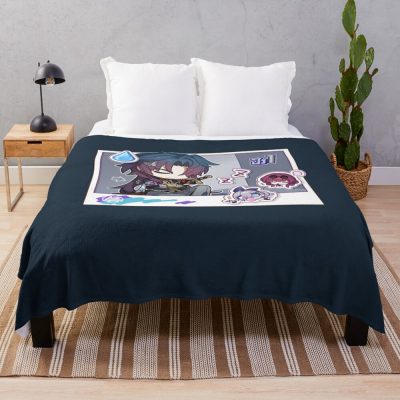 Honkai Star Rail Chibi Blade Sleeping Throw Blanket Official Honkai: Star Rail Merch