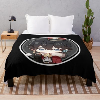 Honkai Star Rail Chibi Dan Heng Pfp Throw Blanket Official Honkai: Star Rail Merch