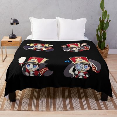 Honkai Star Rail Chibi Pom Pom- Pack 4 Throw Blanket Official Honkai: Star Rail Merch