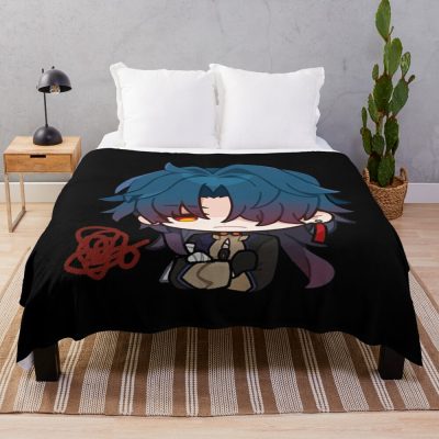Honkai Star Rail Chibi Blade- Hmph Throw Blanket Official Honkai: Star Rail Merch