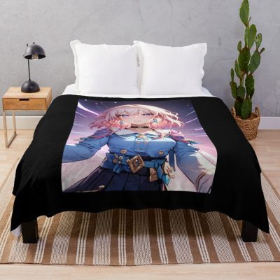 March 7Th - Honkai: Star Rail Throw Blanket Official Honkai: Star Rail Merch