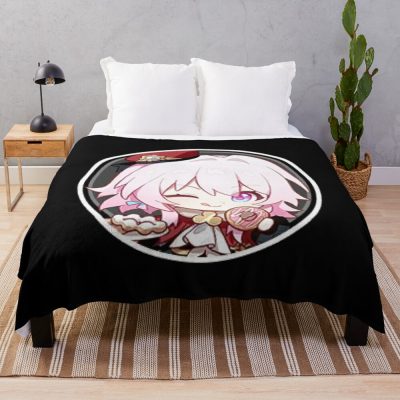 Honkai Star Rail Chibi March Pfp Throw Blanket Official Honkai: Star Rail Merch