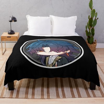 Honkai Star Rail Chibi Blade Pfp Throw Blanket Official Honkai: Star Rail Merch