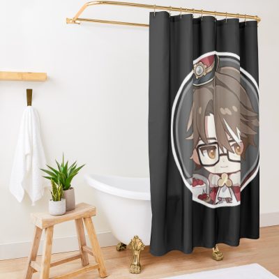 Honkai Star Rail Chibi Welt Pfp Shower Curtain Official Honkai: Star Rail Merch