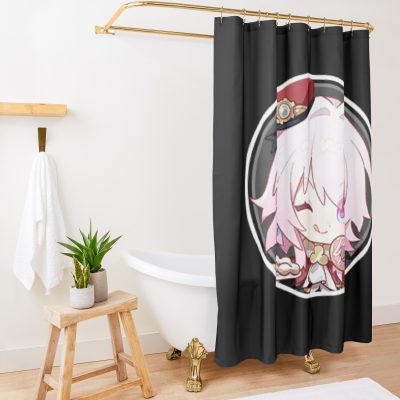 Honkai Star Rail Chibi March Pfp Shower Curtain Official Honkai: Star Rail Merch