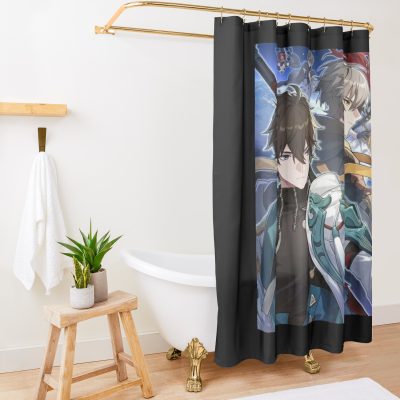 Dan Heng - Honkai: Star Rail Shower Curtain Official Honkai: Star Rail Merch
