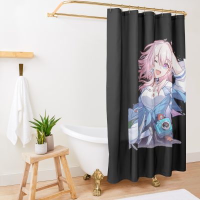 March 7Th - Honkai: Star Rail Shower Curtain Official Honkai: Star Rail Merch
