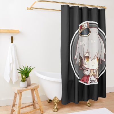 Honkai Star Rail Chibi Caelus Pfp Shower Curtain Official Honkai: Star Rail Merch