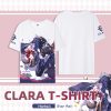 Anime Honkai Star Rail Clara Cosplay Short sleeved T shirt Men Women T shirts - Honkai: Star Rail Store