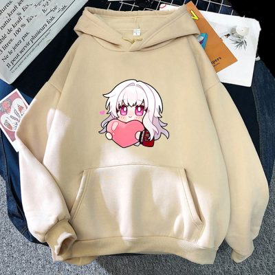 Honkai Star Rail Clara Anime Print Hoodies Women Vintage Winter Autumn Loose Hooded Tops Grunge Street - Honkai: Star Rail Store