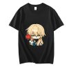 Honkai Star Rail Luocha T Shirts Men Flower Smile Handsome T shirts 100 Cotton Short Sleeve 1.jpg 640x640 1 - Honkai: Star Rail Store