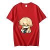 Honkai Star Rail Luocha T Shirts Men Flower Smile Handsome T shirts 100 Cotton Short Sleeve 6.jpg 640x640 6 - Honkai: Star Rail Store