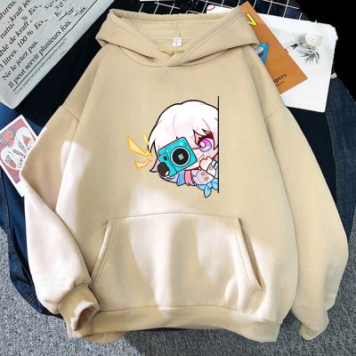 Honkai Star Rail March7th Kawaii Cute Camera Girls Hoodies Manga Print Sweatshirt Long Sleeve Women men - Honkai: Star Rail Store