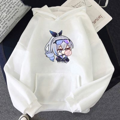 Honkai Star Rail Silver Wolfanime Hoodie Women s Harajuku Kawaii Cute Long Sleevec Female Sweatshirts Cute - Honkai: Star Rail Store