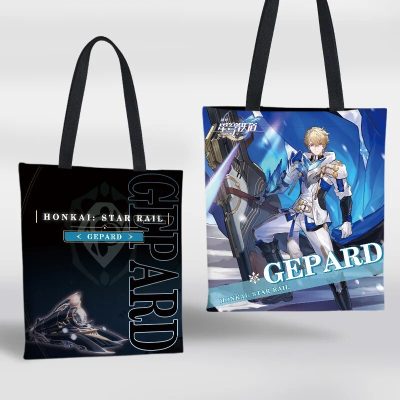 Game Honkai Star Rail Canvas Bag March 7th Jingyuan Danheng Yanqing Cosplay Anime Shopper Bag Shoulder 5 - Honkai: Star Rail Store