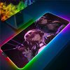 Honkai Star Rail Mousepad LED Light Gaming Mouse Pad Colorful Luminous Mouse Mat Gamer Accessories Keyboard 3 - Honkai: Star Rail Store