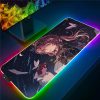Honkai Star Rail Mousepad LED Light Gaming Mouse Pad Colorful Luminous Mouse Mat Gamer Accessories Keyboard 5 - Honkai: Star Rail Store