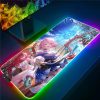 Honkai Star Rail Mousepad LED Light Gaming Mouse Pad Colorful Luminous Mouse Mat Gamer Accessories Keyboard 6 - Honkai: Star Rail Store