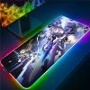 Honkai Star Rail Mousepad LED Light Gaming Mouse Pad Colorful Luminous Mouse Mat Gamer Accessories Keyboard 7 - Honkai: Star Rail Store