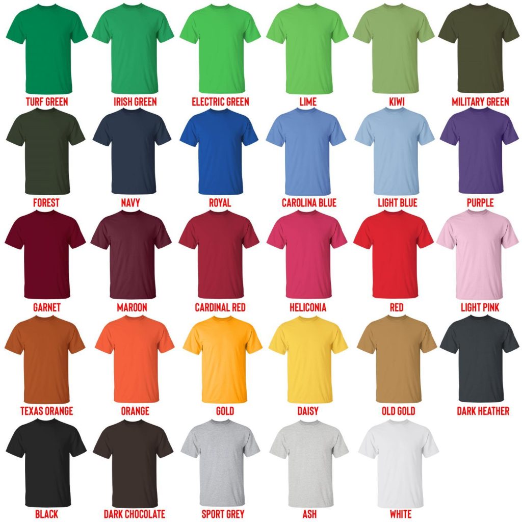 t shirt color chart - Honkai: Star Rail Store