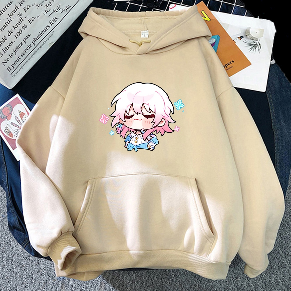 Honkai Star Rail Oversized Hoodie Women men Kawaii Cute Manga Graphic Long Sleevec Soft Sweatshirts Fleece - Honkai: Star Rail Store